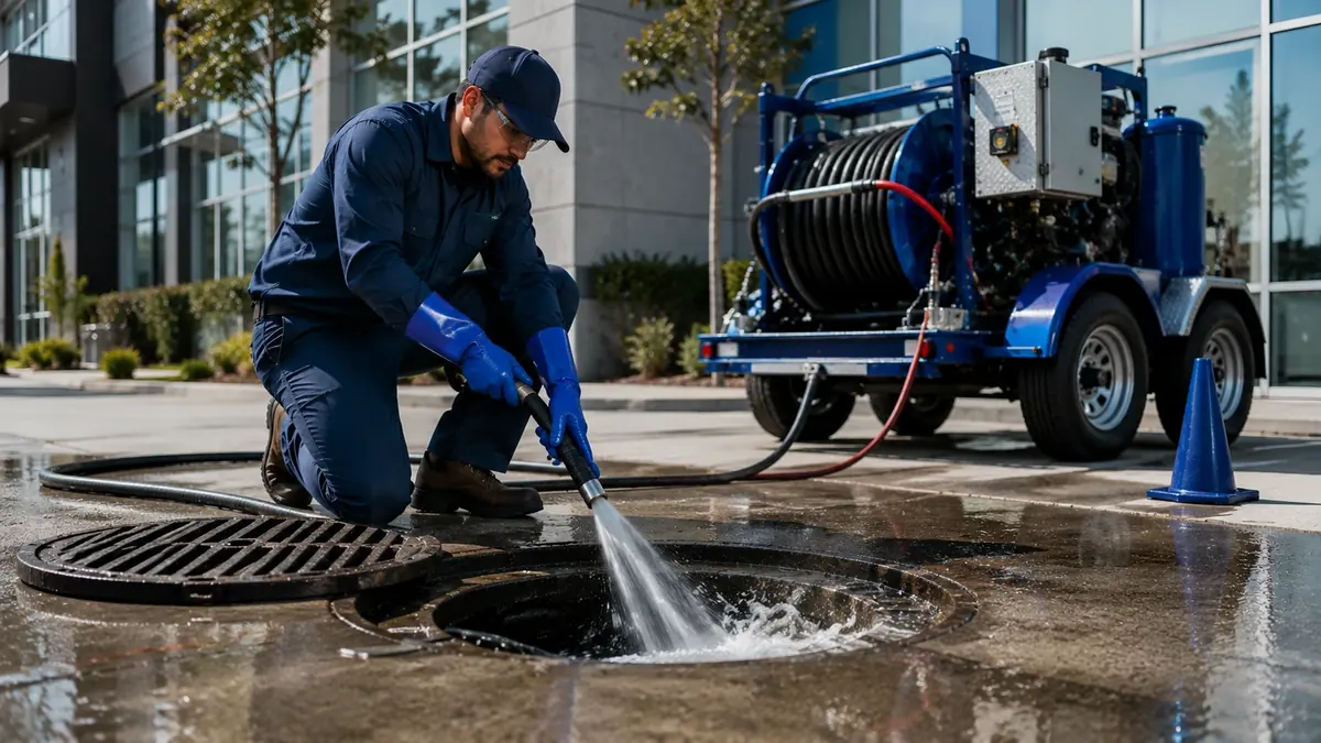 Commercial Hydro Jet Drain Cleaning in Huron