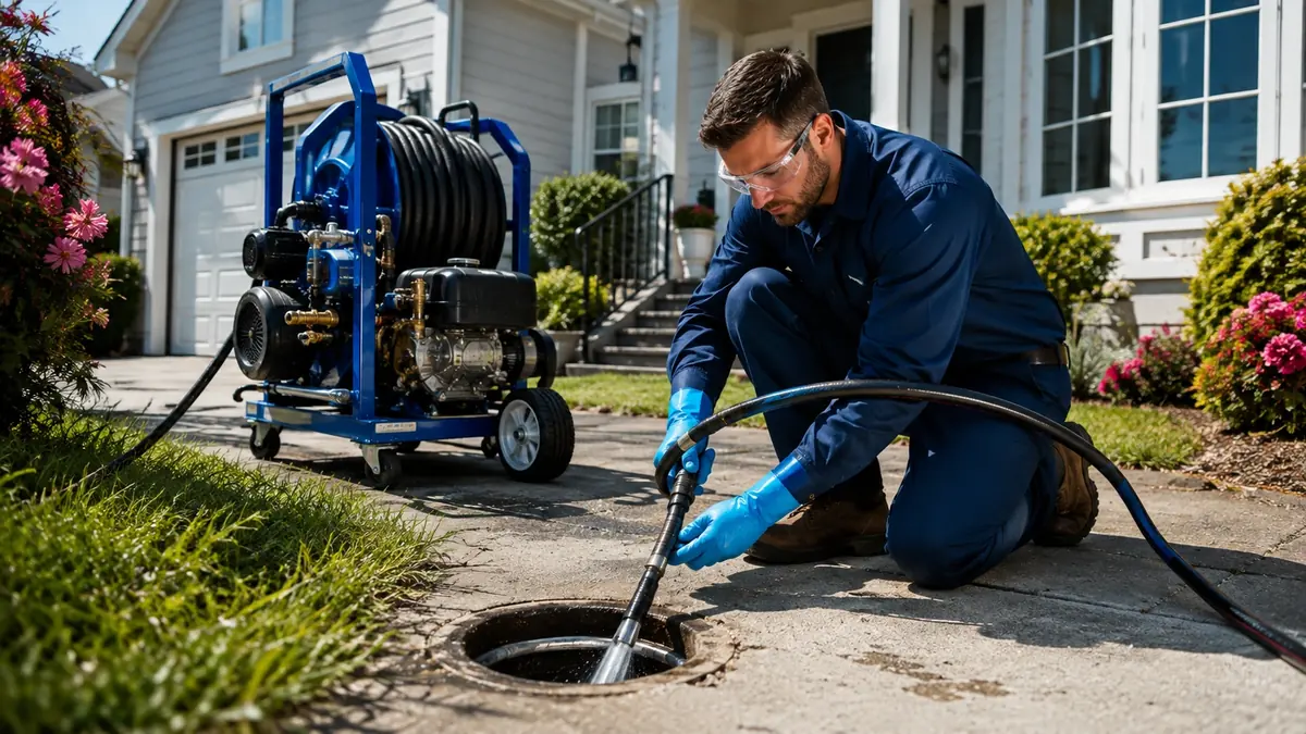 Residential Hydro Jet Drain Cleaning in Huron