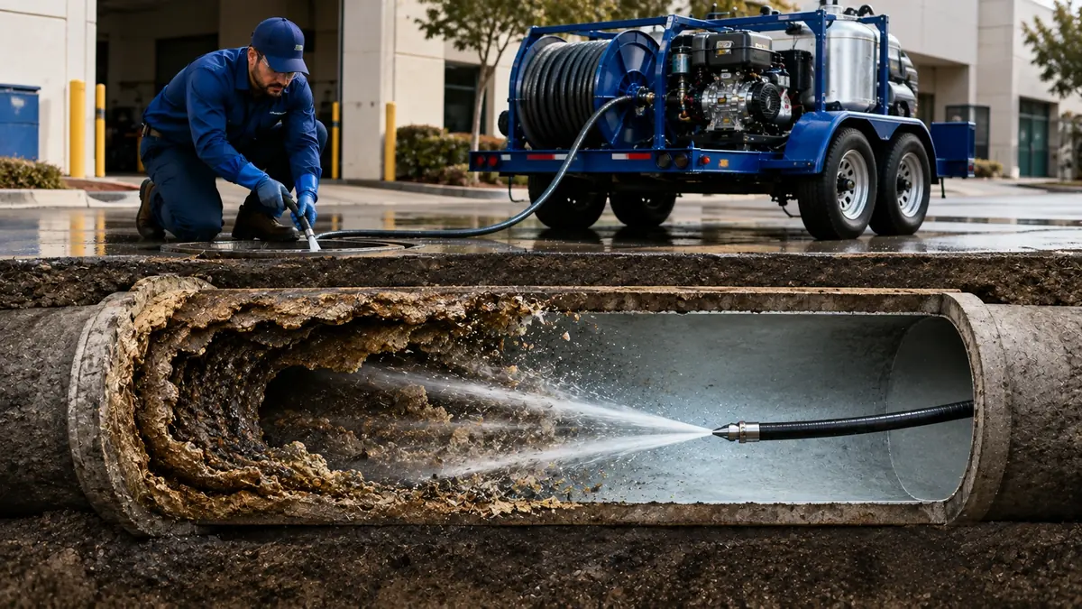 Sewer Pipe Descaling in Huron