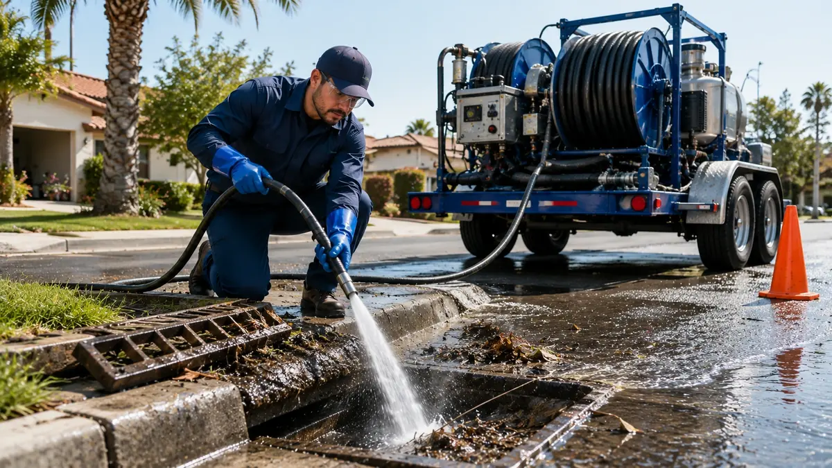 Storm Drain Hydro Jet Cleaning in Huron